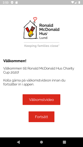 Android application Charity Cup screenshort