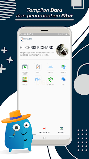 Android application Digaze Absen Tracking Karyawan screenshort