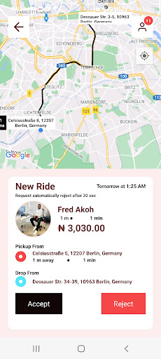 Antride Taxi for Drivers Screen 3