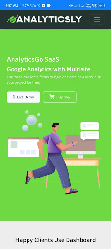 Android application Analyticsly screenshort