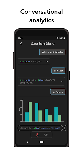 Screenshot of Zoho Analytics – Mobile BI