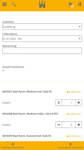 Getränke Waldhoff Kundenportal