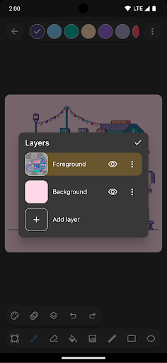 Inktica - pixel art editor Screen 2