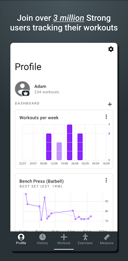 Strong Workout Tracker Gym Log Apps