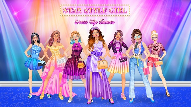 #1. Star Style Girl Dress Up Games (Android) By: Fashion Games for Girls