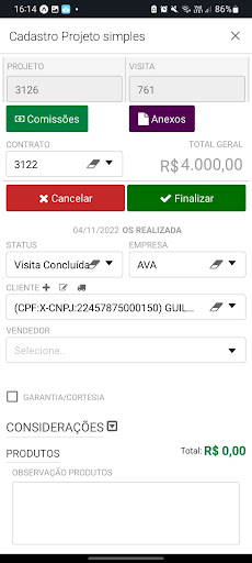 AVA - TESTE Screen 3