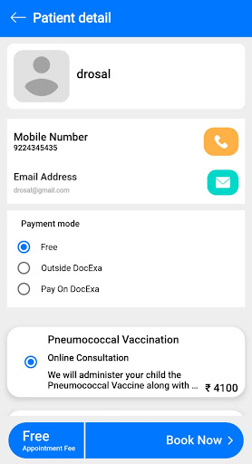 Docexa - Virtual Clinic Screen 3