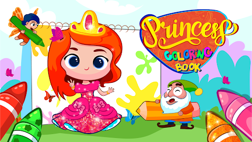 Pintar a princesa Cinderela - jogos de coloração de  princesas::Appstore for Android