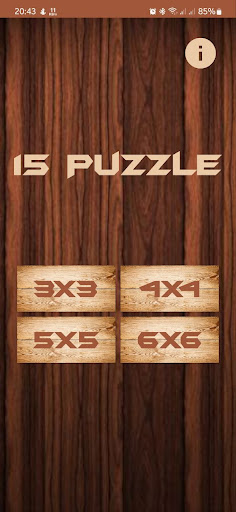 Android application Puzzle 15 screenshort
