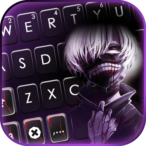 Cool Mask Boy Keyboard Backgro logo