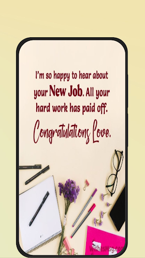 congratulations for new job Screen 3