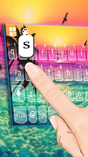 Holiday Coconut Sunset Keyboar Screen 2