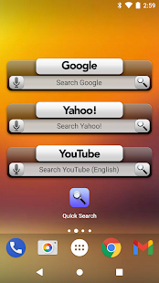 Quick Search Widget (with ads) Screenshot