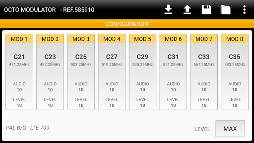 Android application Octo Modulator screenshort