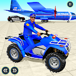Cover Image of Download US Police ATV Quad Bike Plane Transport Game 1.6 APK