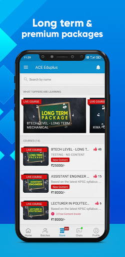 Android application ACE Eduplus screenshort
