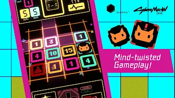 CyberMeow 2048 - Cyberpunk Slide & Merge Puzzle APK Screenshot #3