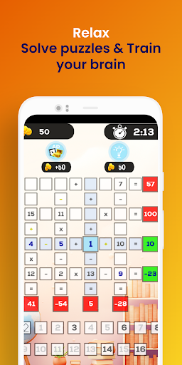 Math number games: Cross Math Screen 3