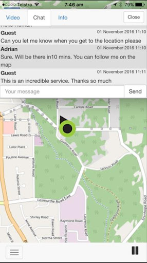 Android application TracknWatch screenshort