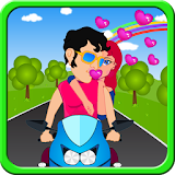 Kissing Game-Bike Romance Fun icon