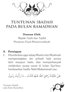 Tuntunan Ibadah Bulan Ramadhan