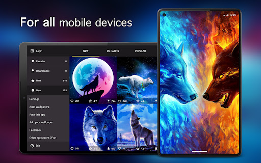Screenshot of Wolf Wallpapers PRO