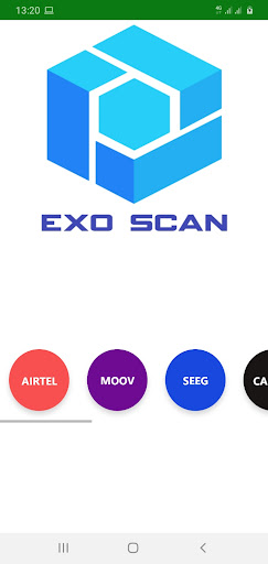 Android application ExoScan screenshort