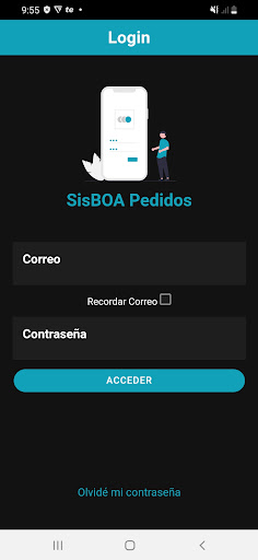 Android application SisBOA Pedidos screenshort