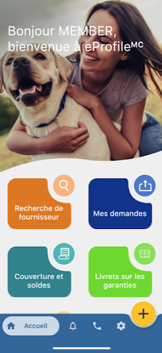 Aperçu de l'application