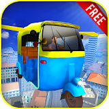 Flying Tuk Tuk Rickshaw Sim 3D icon