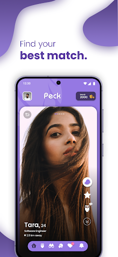 Android application Peck Dating App: Match & Date screenshort
