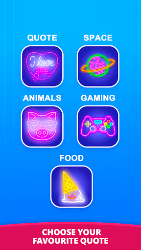 Android application Neon Lights DIY screenshort