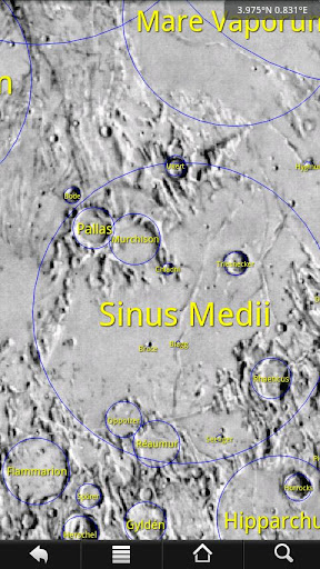 Android application LunarMap Lite screenshort