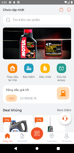 Android application YoYo Xăng Dầu screenshort