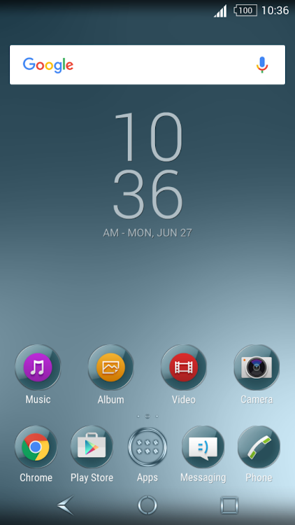 Shiny Blue Gray for Xperia - 1.6.0 - (Android)