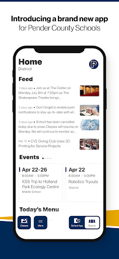 Android application Pender County Schools screenshort