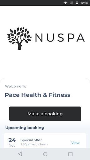Android application Pace Health & Fitness screenshort