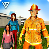 Virtual Dad FireFighter : Family Hero icon