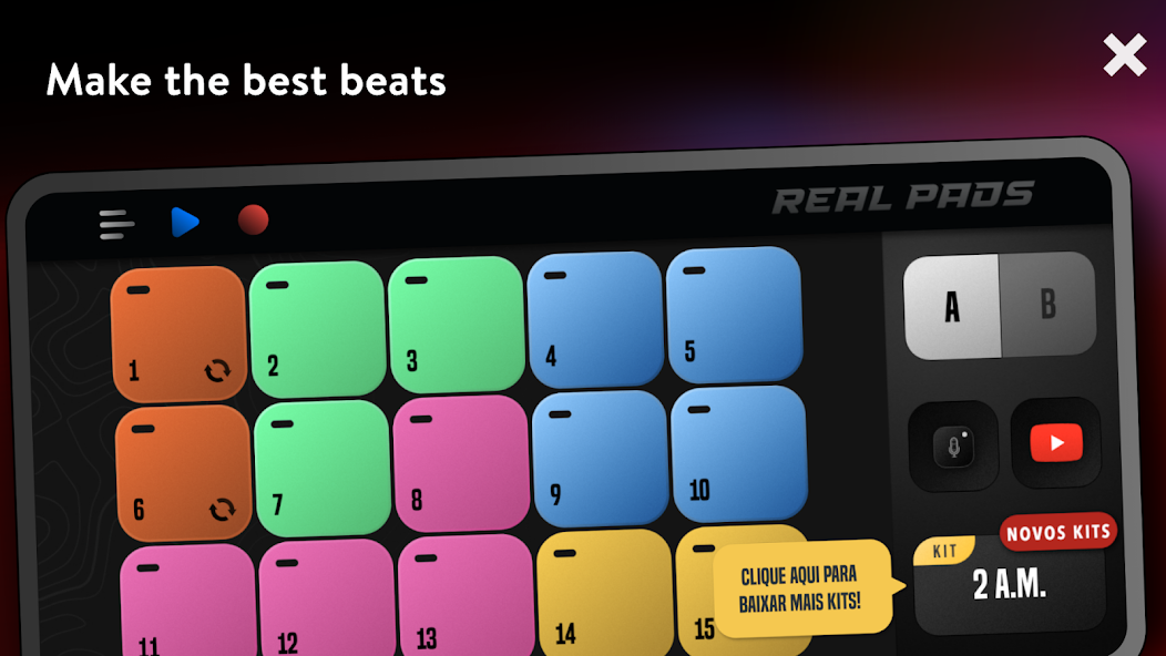 Real Pads: Electro Drum 8.27.6 APK + Mod (Unlocked / Premium) for Android