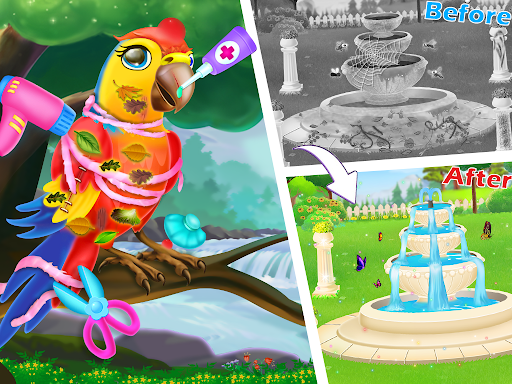 Princess flower garden - Cleaning  decoration