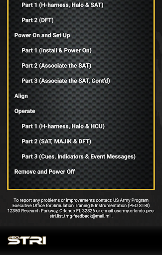 Individual Weapon System Screen 2
