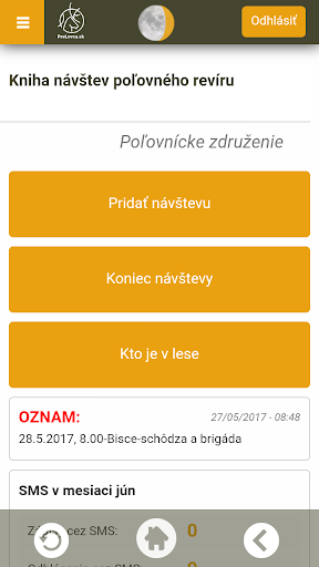 Kniha návštev revíru Screen 3