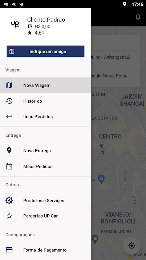 Android application Up10 mobi - passageiro screenshort