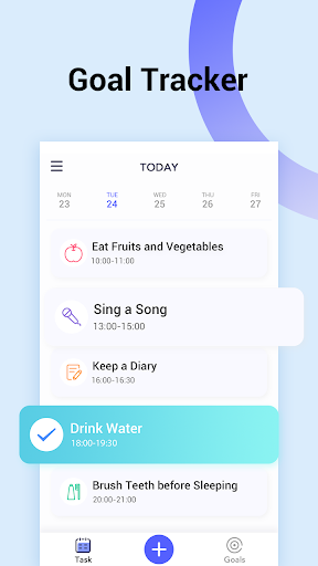 Android application Daily Goals - Habits Tracker, screenshort