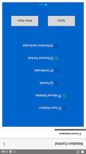 Rotation Control Screen 3