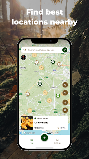 Mushroom Spot: mushroom map Screen 2