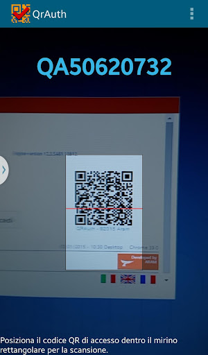 Android application QrAuth screenshort