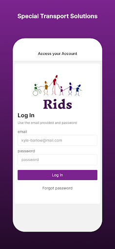 Android application RIDS Connect screenshort