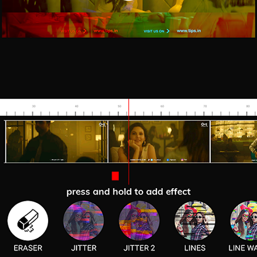 Glitch video editor - effect Screen 3