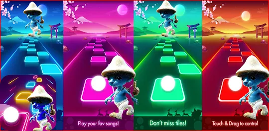 Smurf Cat tiles hop Music 3D